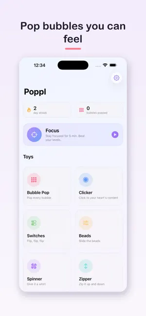 Poppl: Fidget & Focus screenshot 1