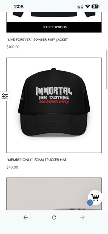immortalinkclothing screenshot