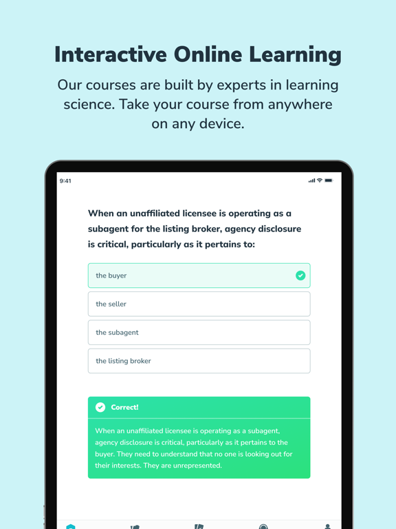 Aceable Real Estate, Insurance iPad screenshot 5 - Education app