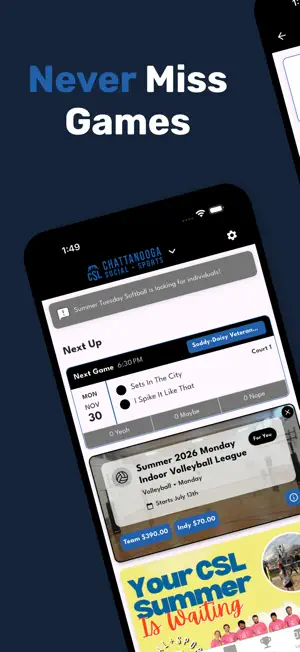 Chattanooga Sports Leagues screenshot 1