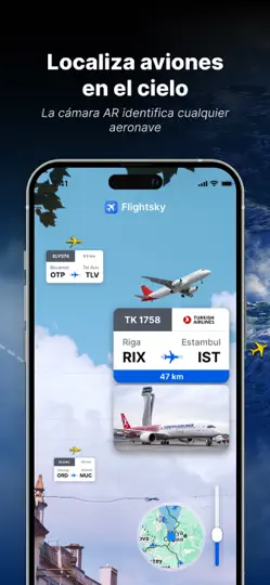 Captura de pantalla de FlightSky: Rastreo De Vuelos en iPhone 2