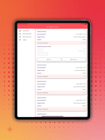 HPay iPad screenshot