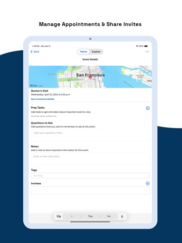 DICOT Benefits iPad screenshot