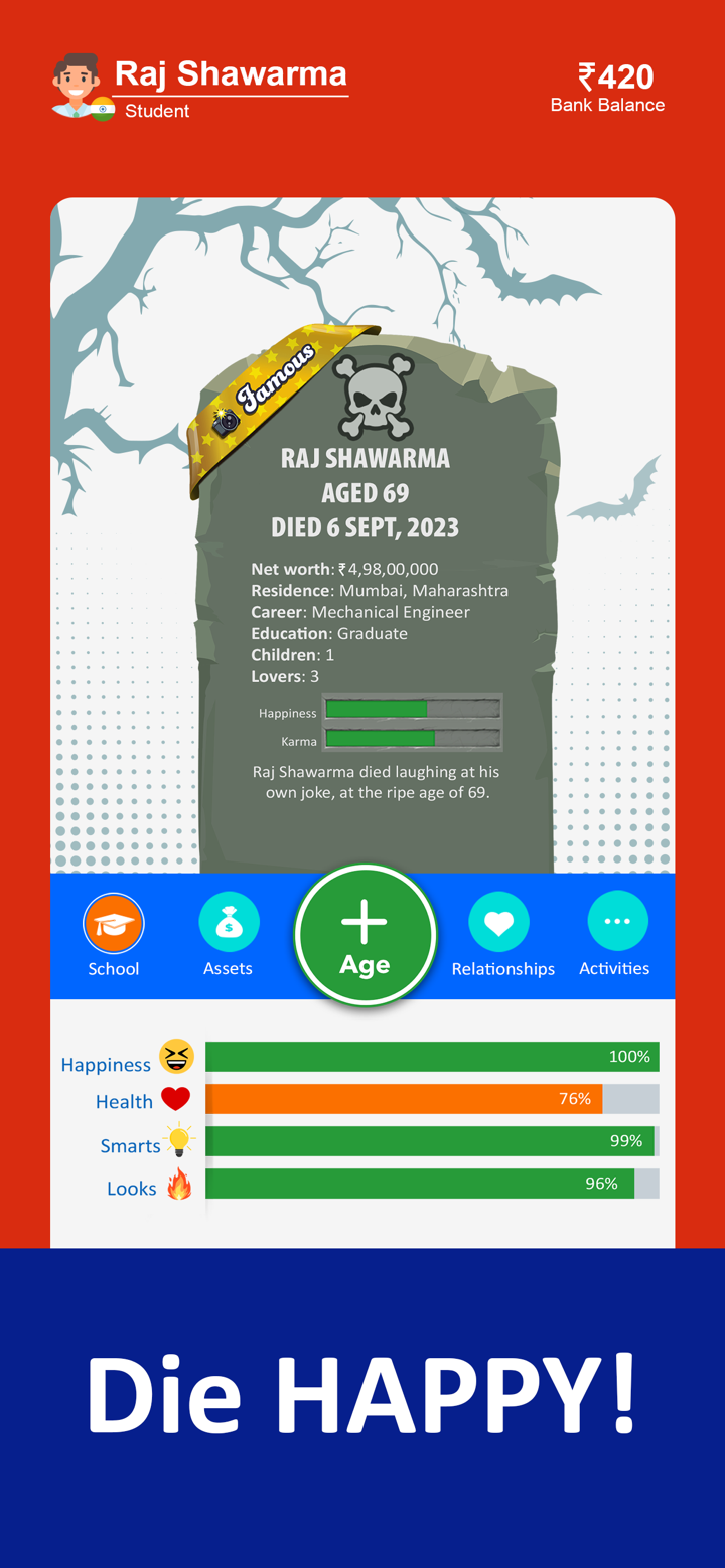 What The Fate! - BitLife India screenshot 1