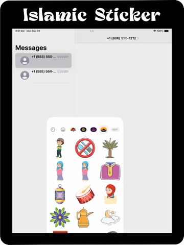 Islamic Muslim Stickers iPad screenshot