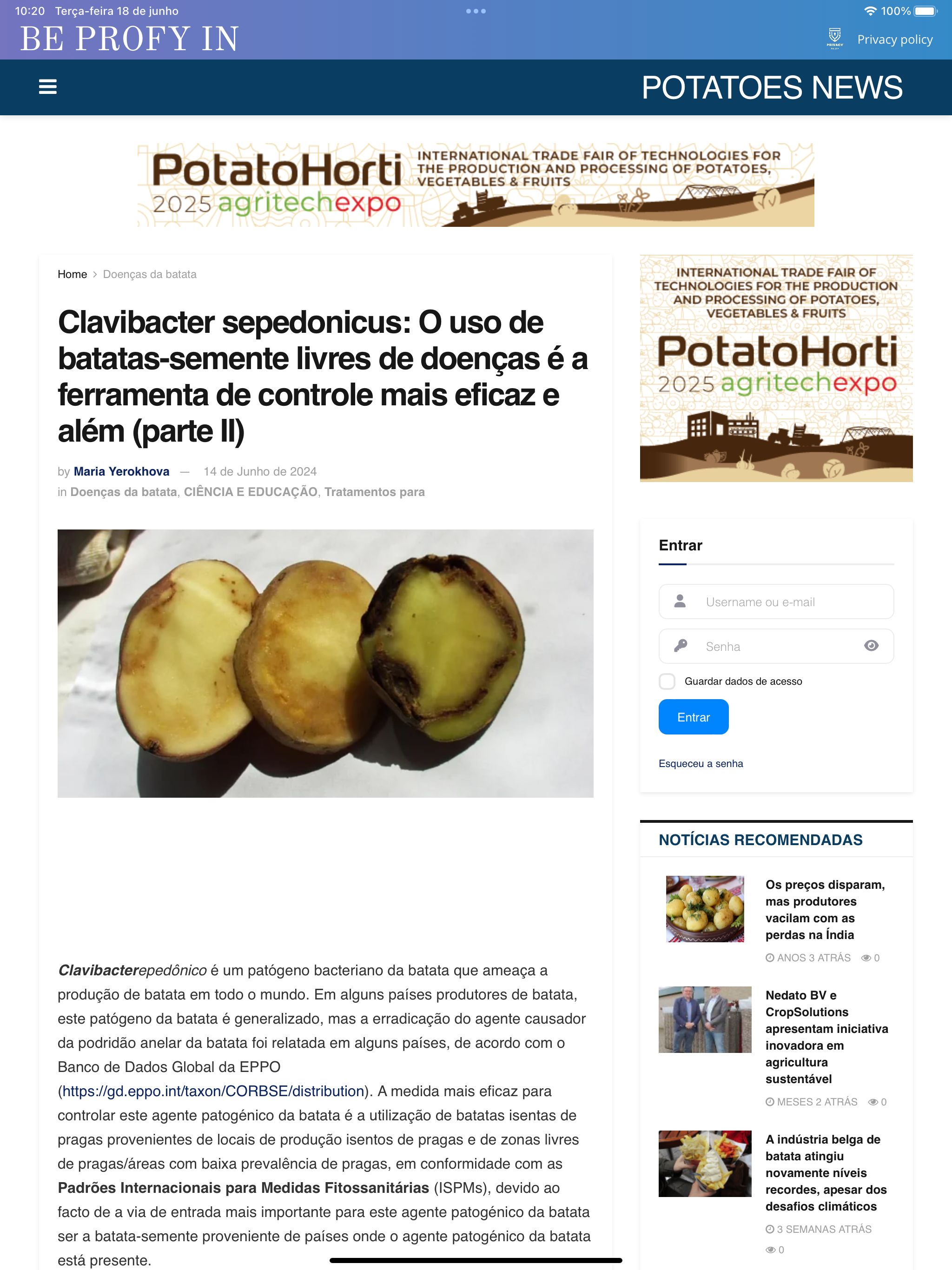 POTATOES NEWS
