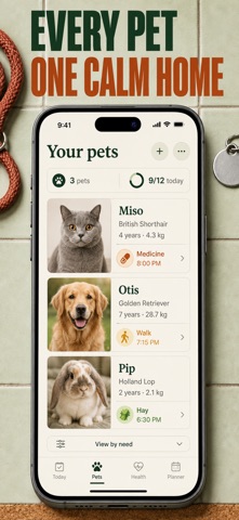 Pet Care Tracker: Multi-Pet Screenshot 2 of 10
