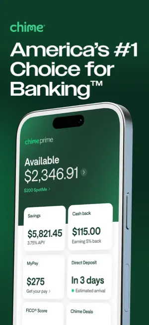 Chime® - Mobile Banking screenshot 1