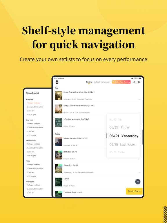 JoyIn Score iPad screenshot 4 - Music app