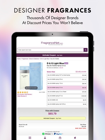 FragranceNet ipad screenshot 4
