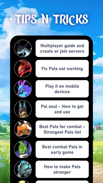Pals Guide For Palworld Game