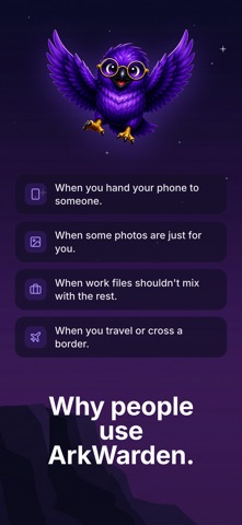 ArkWarden Hidden Photo Vault iPhone screenshot
