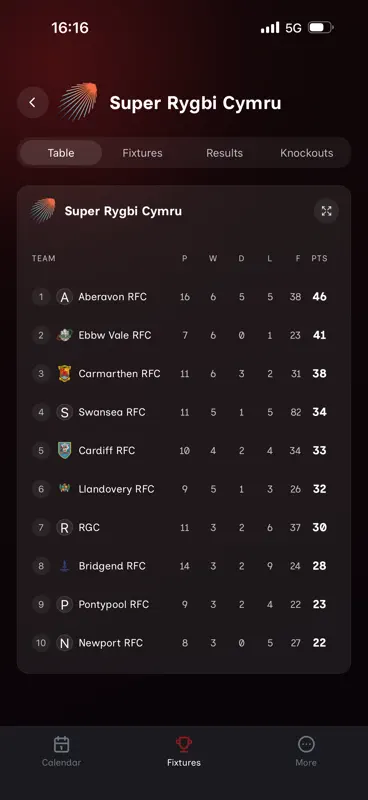 Rygbi Cymru screenshot 3 of 10
