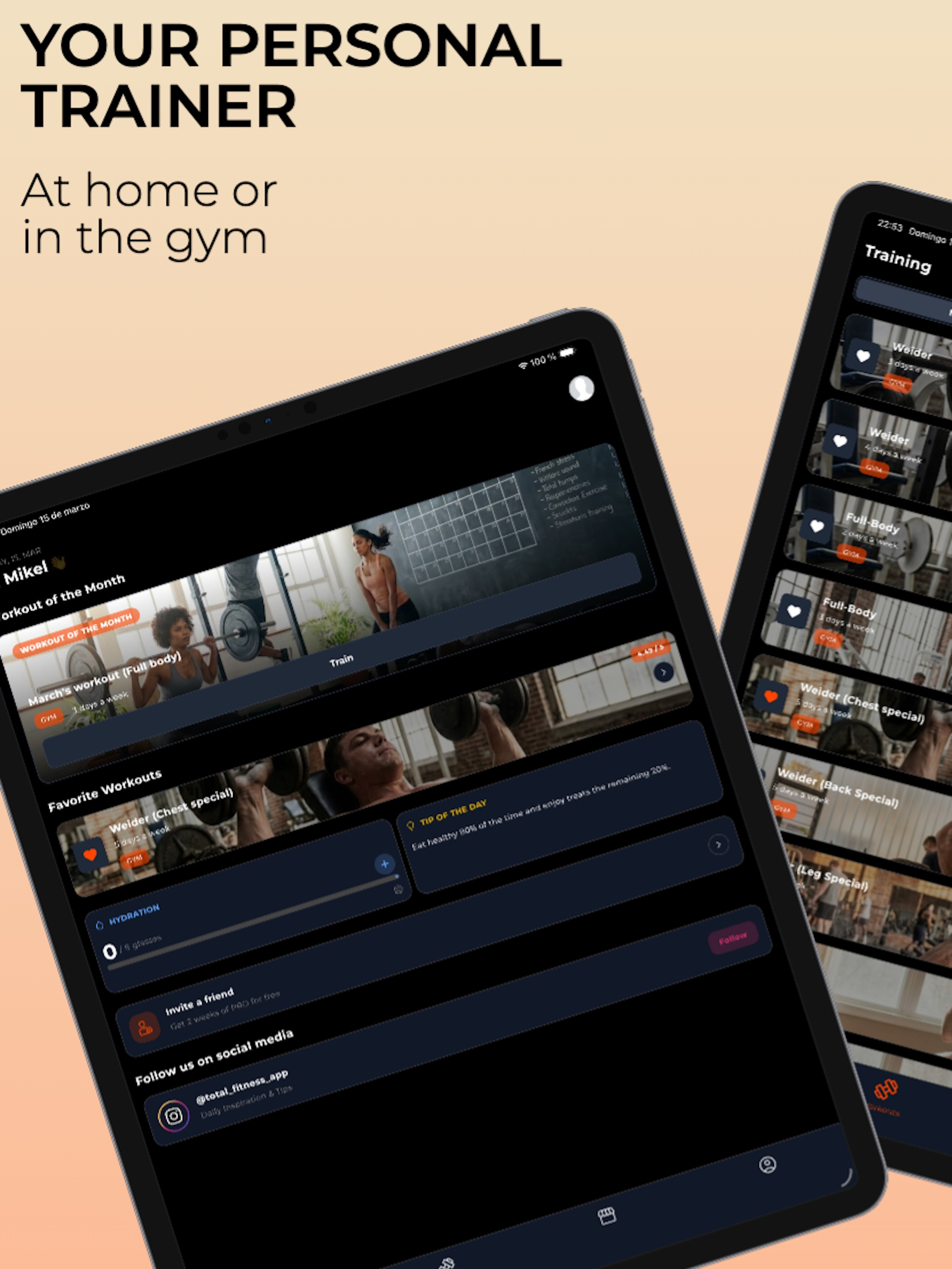 Total Fitness: Workout Planner