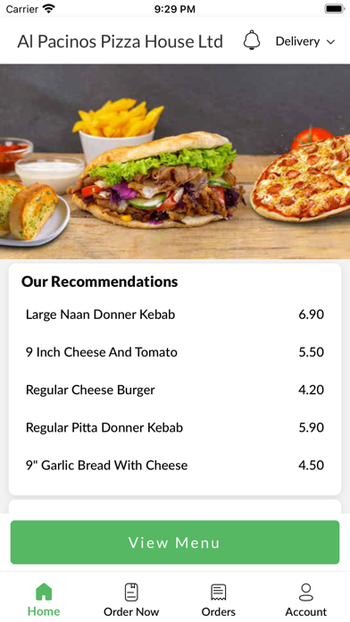 Al Pacinos Pizza House Ltd. Screenshot