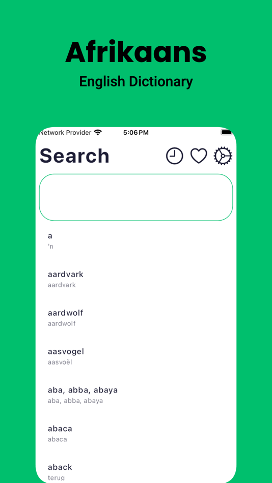 Afrikaans Dictionary: Dict Box - 1.0 - (iOS)