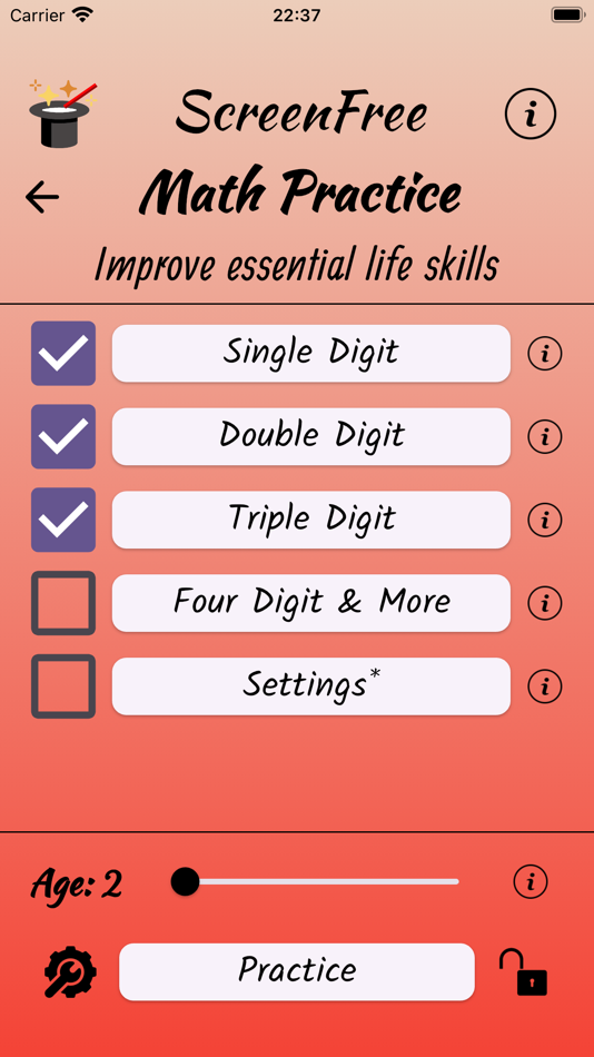 #8. Math Practice (ScreenFree) (iOS) 由: Microstrides