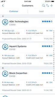sap business one sales iphone capturas de pantalla 3