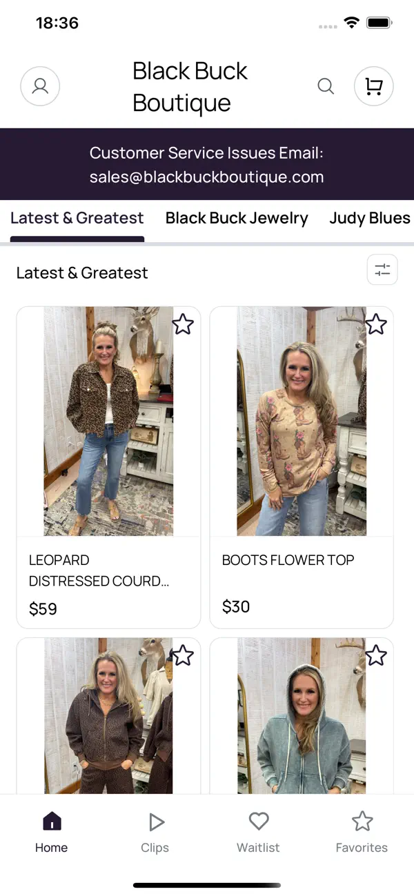 Screenshot #1 pour Black Buck Boutique