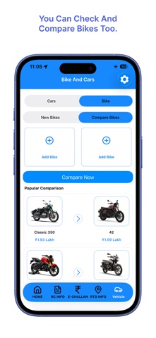 RTO - eChallan, Vehicle info screenshot