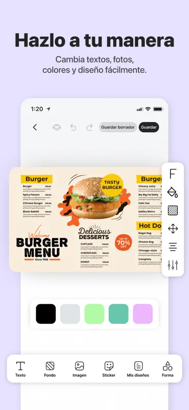 メニュー作成 Menu creator screenshot 2 of 7