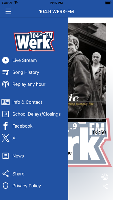 104.9 WERK-FM Screenshot