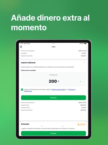Wandoo: préstamos online iPad screenshot 3