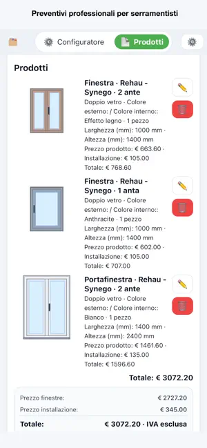 PREVENTIVI INFISSI PRO screenshot 2