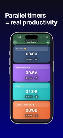 Multi Timers - Pomodoro Focus Screenshot 2 of 3