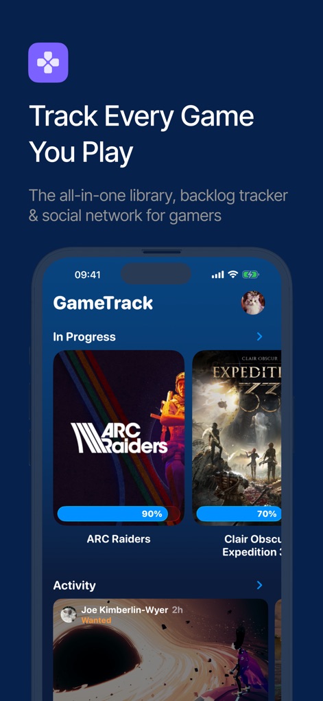 GameTrack - gametrack-gaming-hub-iphone