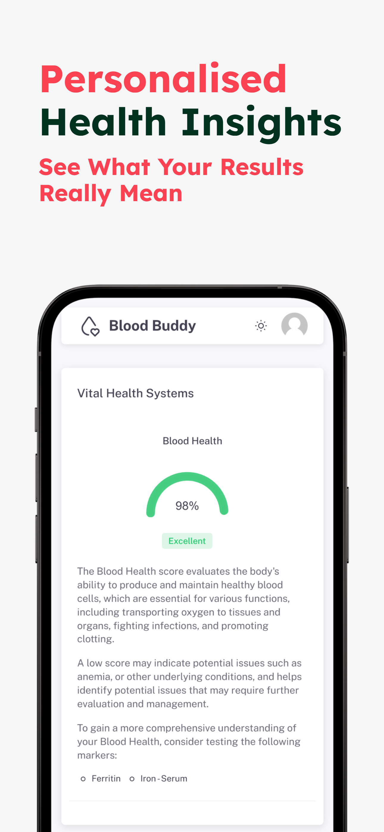 Blood Test Tracker Blood Buddy