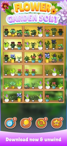 Plant Sort Flower Match Triple screenshot