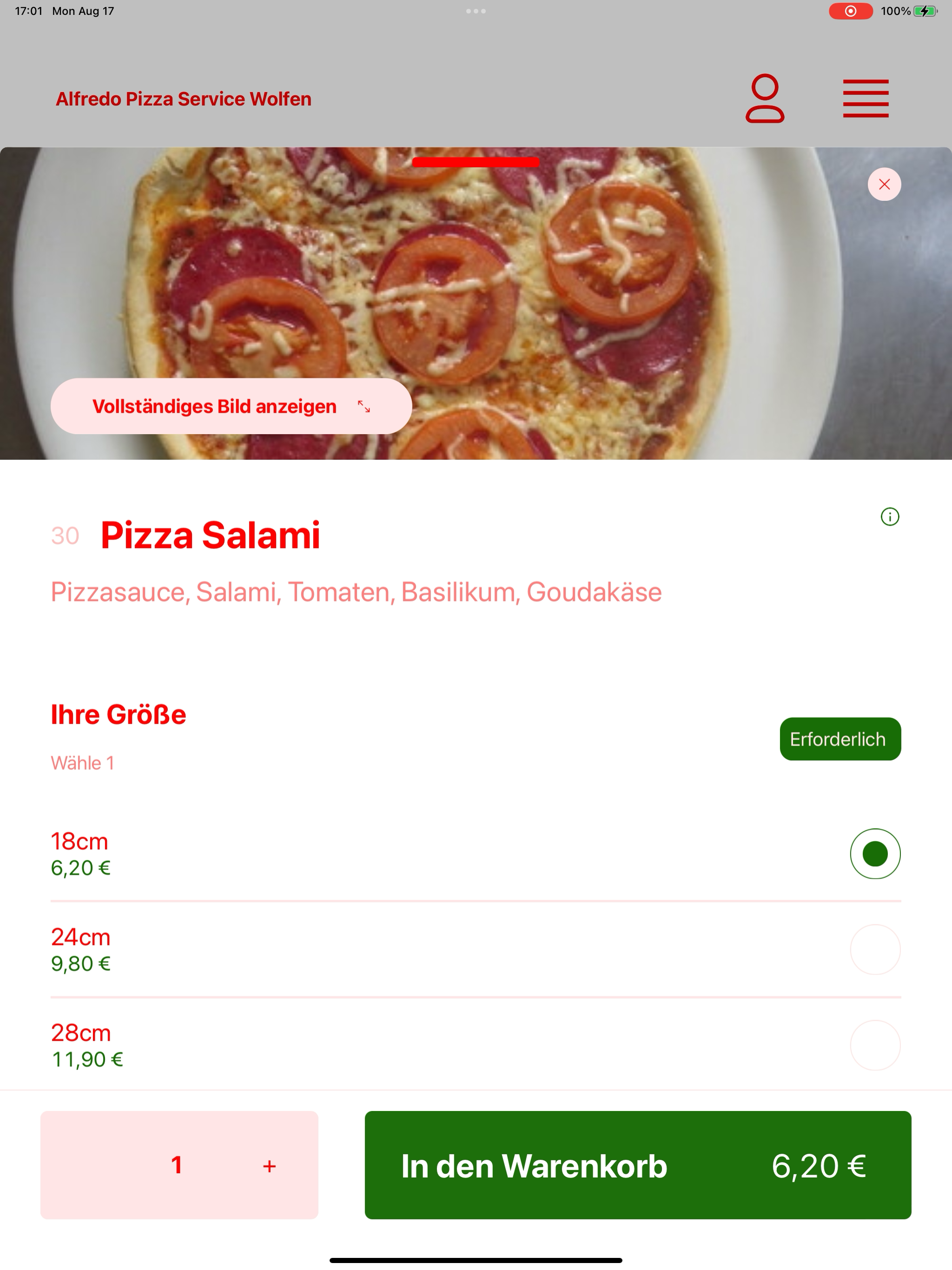 Alfredo Pizza Service Wolfen screenshot 16