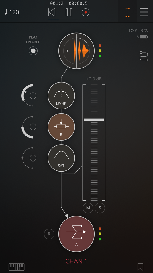 #1. AUM - Audio Mixer (iOS) 由: Kymatica AB