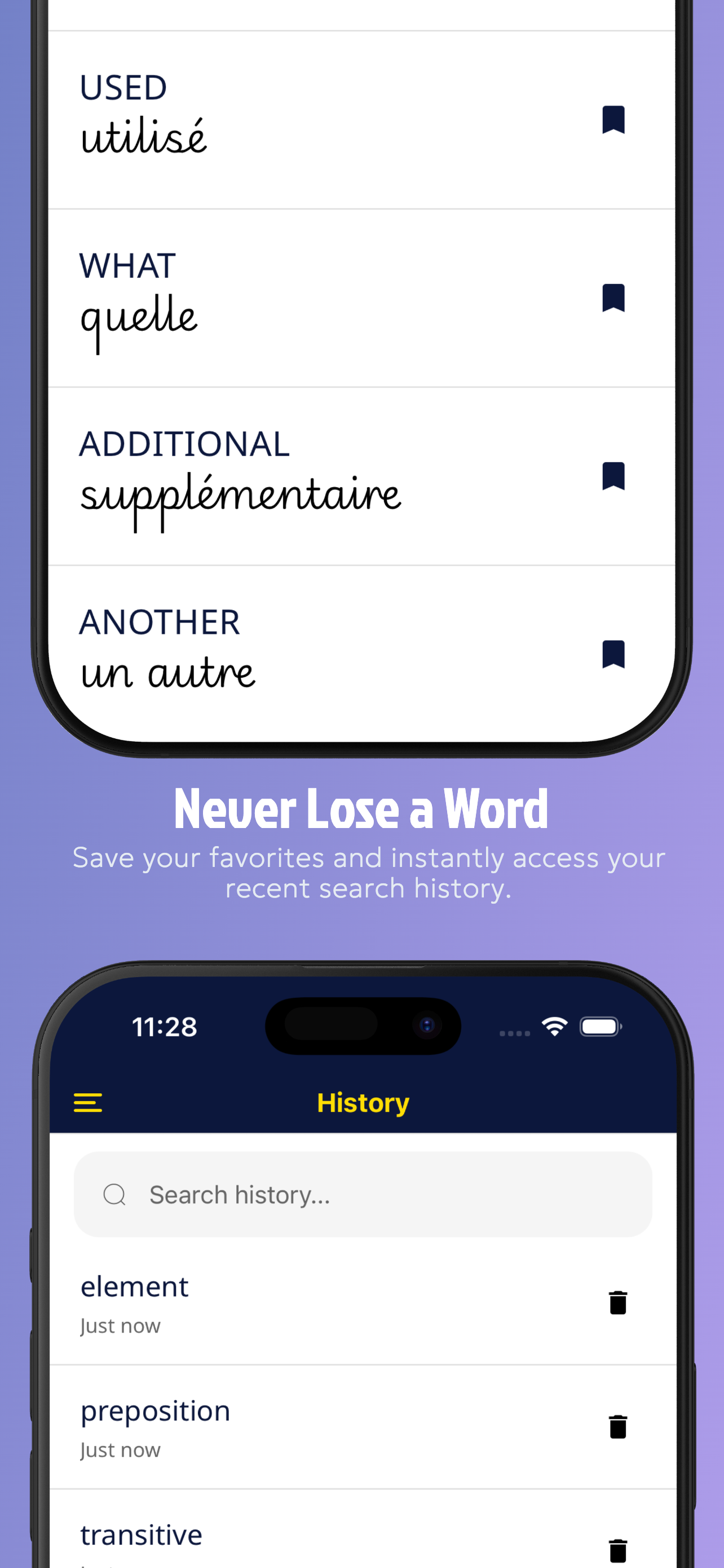 French Dictionary: Translate +