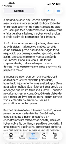 Bíblia Resumo screenshot