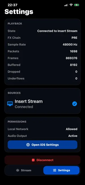 Insert Stream screenshot 1
