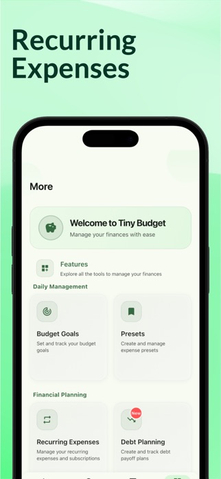 Tiny Budget: Expense Tracker Screenshot 5 of 5