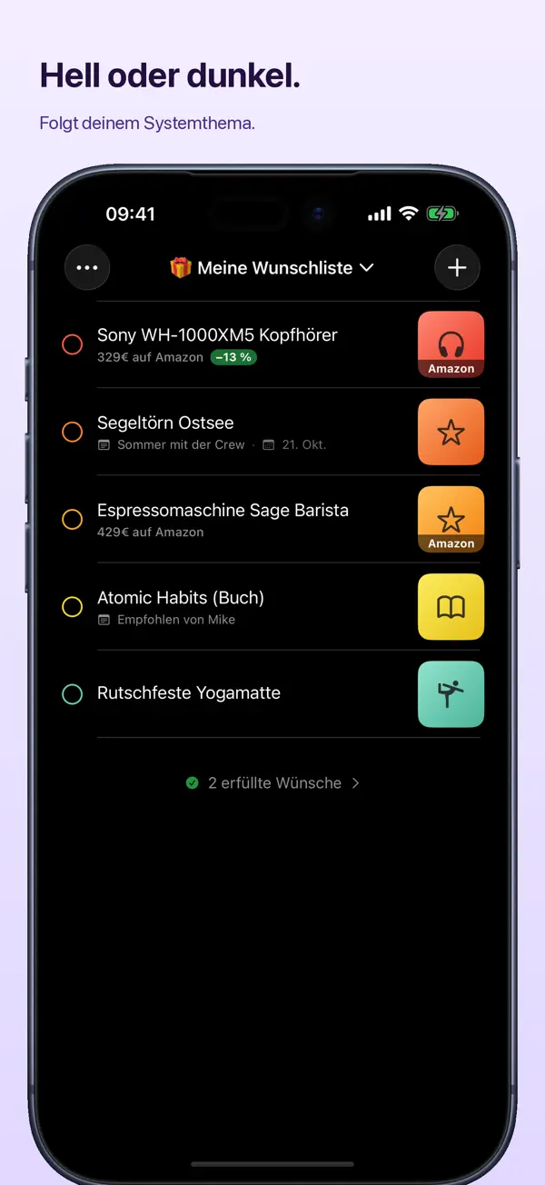 Wishfullist – Wunschliste iPhone App Screenshot 7 – Lifestyle