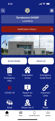 Terrebonne Parish OHSEP iPhone screenshot