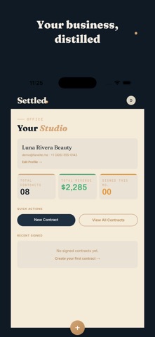 Settled: Contract Signing iPhone screenshot