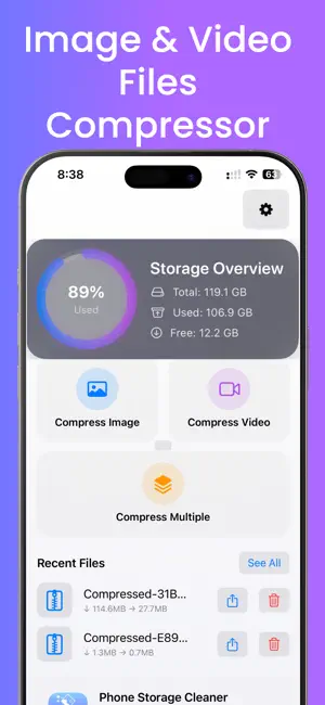 Sizely: Video File Compressor screenshot 2