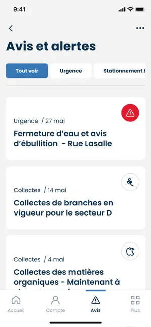 Portail citoyen Boucherville screenshot 1