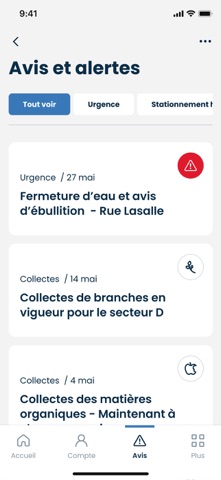Portail citoyen Boucherville iPhone screenshot