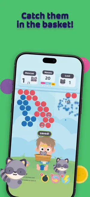 Raccoon Rescue: Bubble Shooter screenshot 2