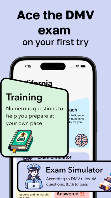 DMV Practice Test・AI Driver Ed Screenshot