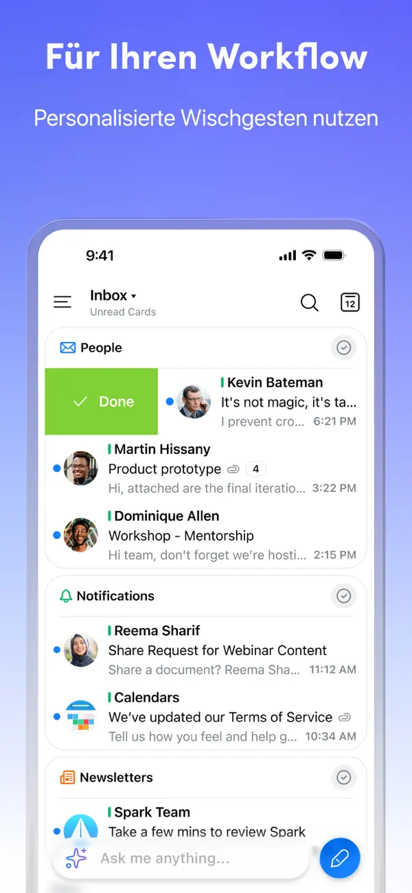 Spark – Email App by Readdle iPhone App Screenshot 6 – Produktivität