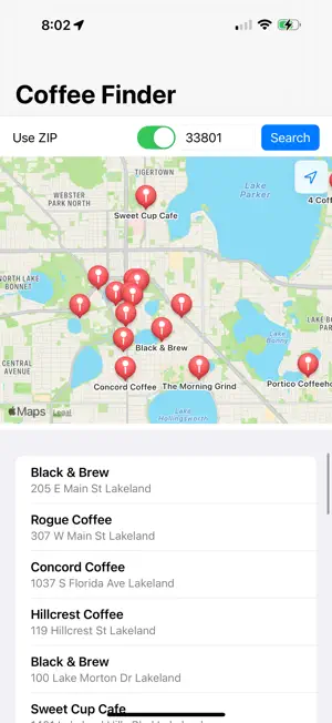 Coffee Finder by Beardfm screenshot 1