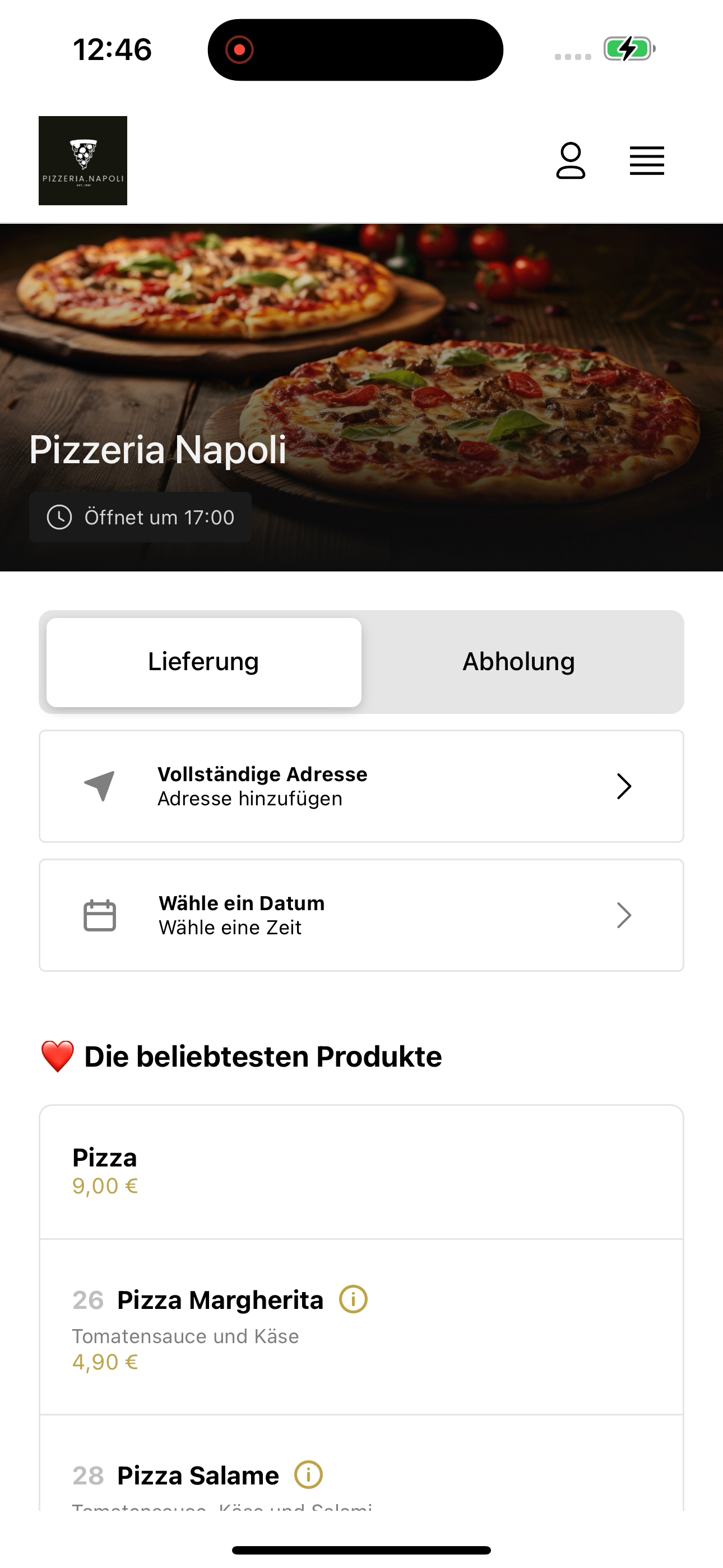 Pizzeria Napoli Herford screenshot 3