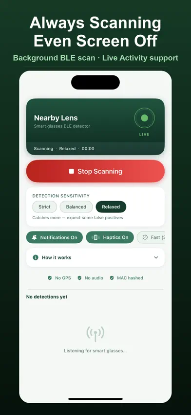 Nearby Lens: Glasses Detector screenshot 2